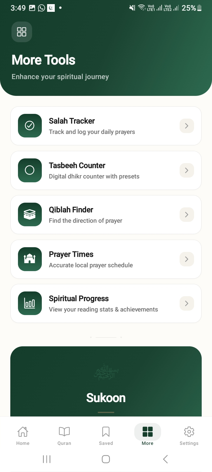 More Tools screenshot